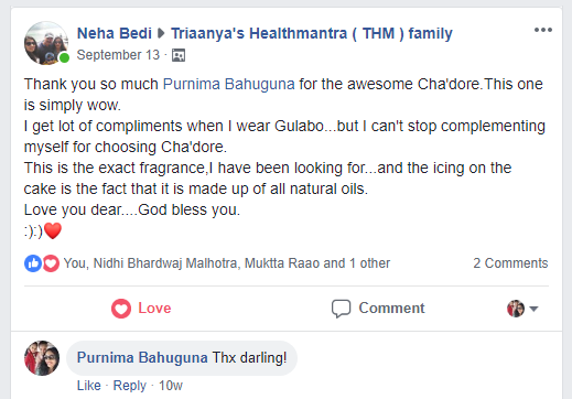 Triaanya’s Product feedback