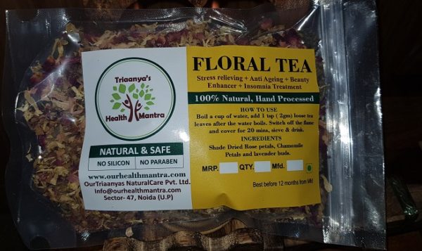 Floral Tea Triaanyas, Organic Tea, Top Organic product company in India, Triaanyas Health Mantra, Purnima Bahuguna