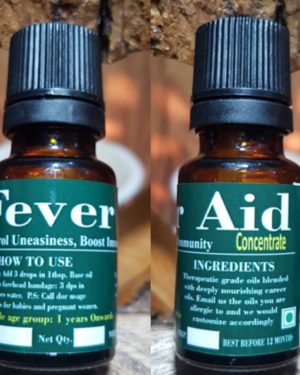 Fever Aid, Triaanyas health Mantra, Purnima bahuguna, Top Organic product company in India, Handmade Product, Fever Aid, Ayurveda oil to reduce fever, Natural solution for reduce fever,
