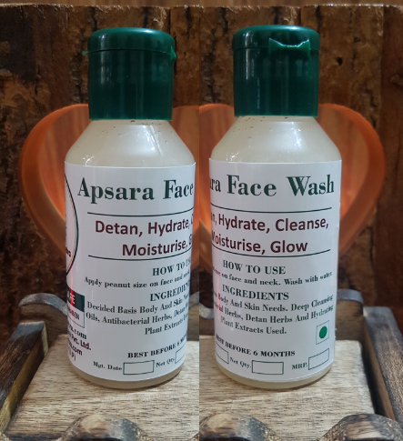Apsara Face Wash 100ml Triaanyas health Mantra, Purnima bahuguna, Top Organic product company in India,