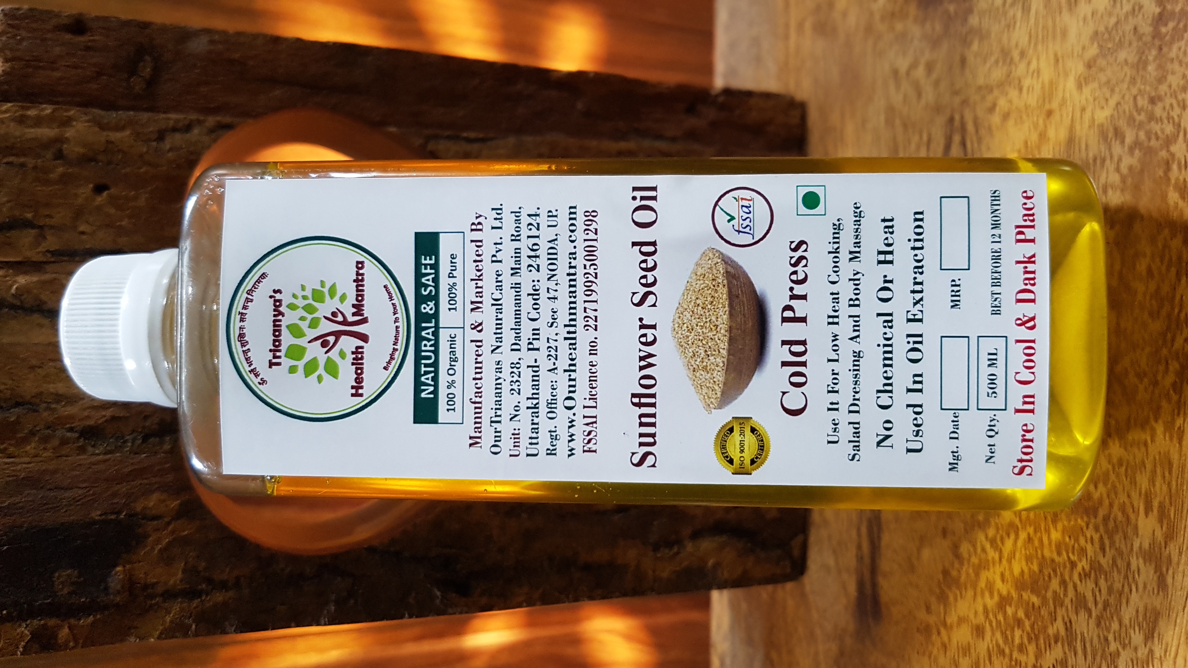 Sunflower oil Triaanyas health Mantra, Purnima bahuguna, Sunflower oil Triaanyas health Mantra, Purnima bahuguna,