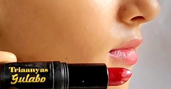 Gulabo lipstic Triaanyas purnima bahuguna organic prodcut lipstick organic